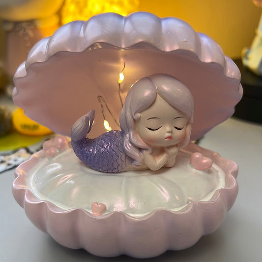 Mermaid in a seashell light display