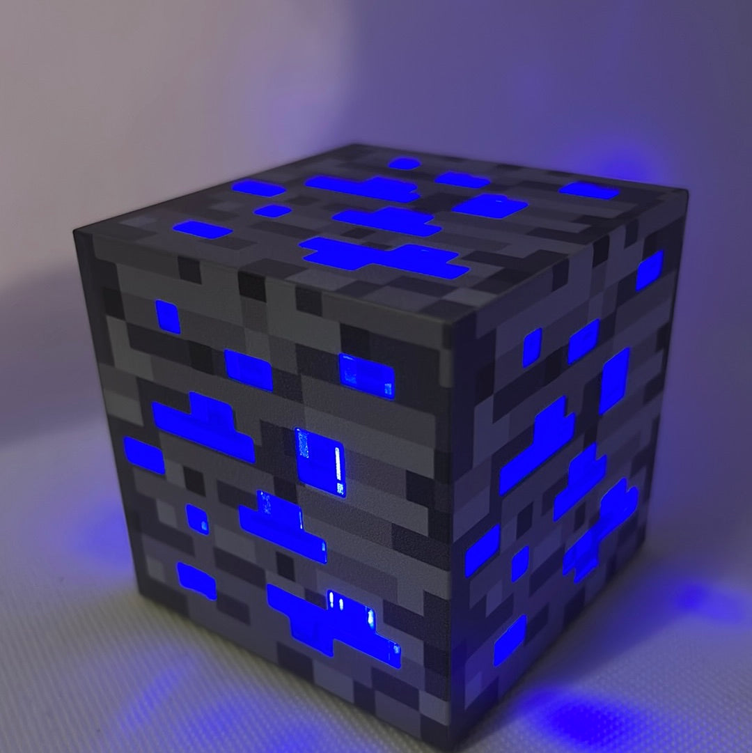 Blue Minecraft’s cube light